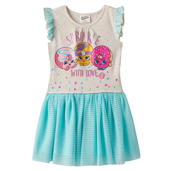 Girls 4-7 Shopkins Daisy Donut, Dolly Donut & D'lish Donut Dress, Girl's, Size: 5, Green