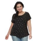Plus Size Sonoma Goods For Life&trade; Dolman Top, Women's, Size: 1xl, Black
