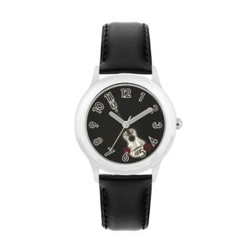 Disney Pixar Coco Kids' Guitar Leather Watch, Boy's, Size: Medium, Black