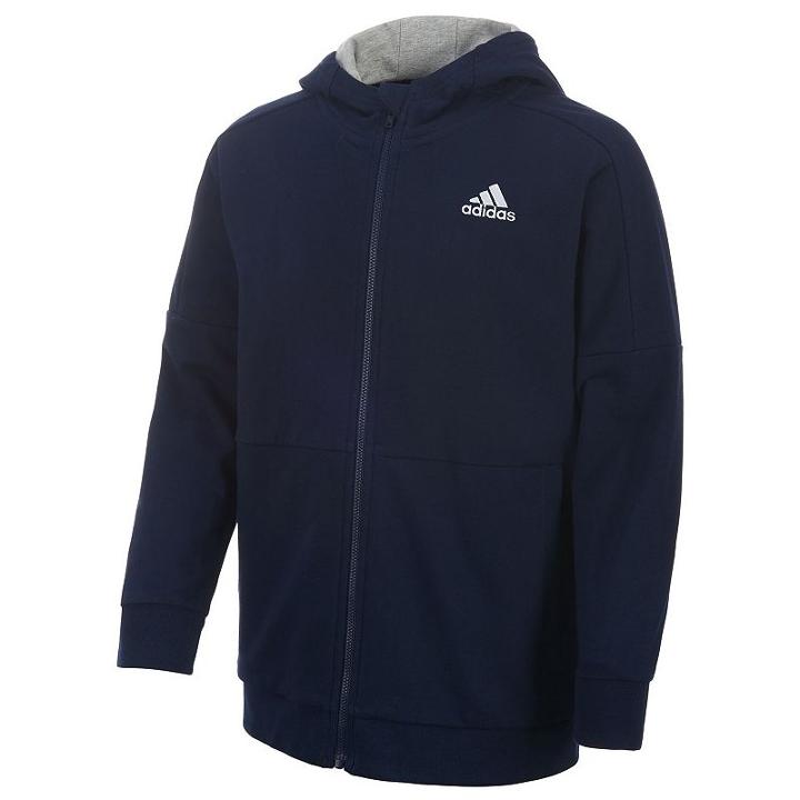 Boys 8-20 Adidas Fleece Hoodie, Boy's, Size: Medium, Blue (navy)