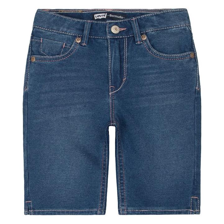 Girls 4-6x Levi's Faux-denim Knit Bermuda Shorts, Girl's, Size: 6, Blue Other