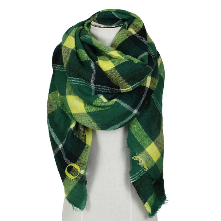 Oregon Ducks Tailgate Blanket Scarf, Women's, Multicolor