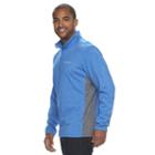 Men's Columbia Dunsire Point Classic-fit Colorblock Fleece Quarter-zip Pullover, Size: Medium, Brt Blue