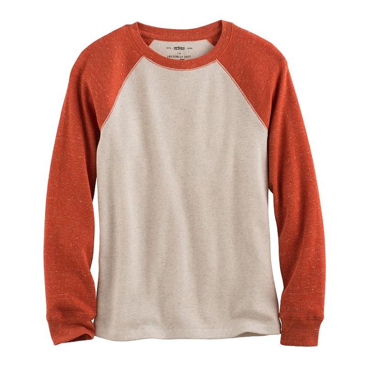 Boys 8-20 Urban Pipeline Ultimate Thermal Raglan Tee, Size: Xl, Natural