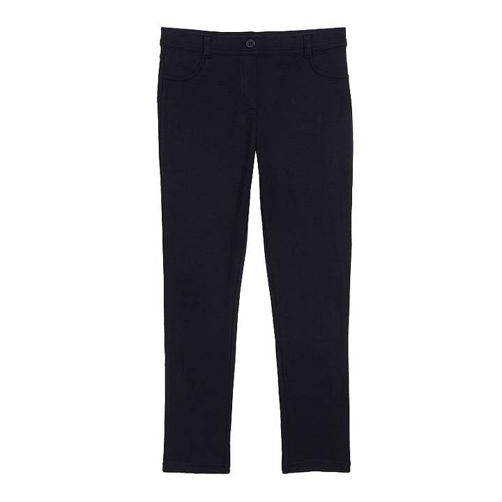 Girls Plus Size Chaps Stretch Interlock Jeggings, Size: 14 1/2, Blue (navy)