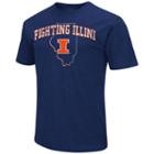 Men's Campus Heritage Illinois Fighting Illini State Tee, Size: Large, Med Orange