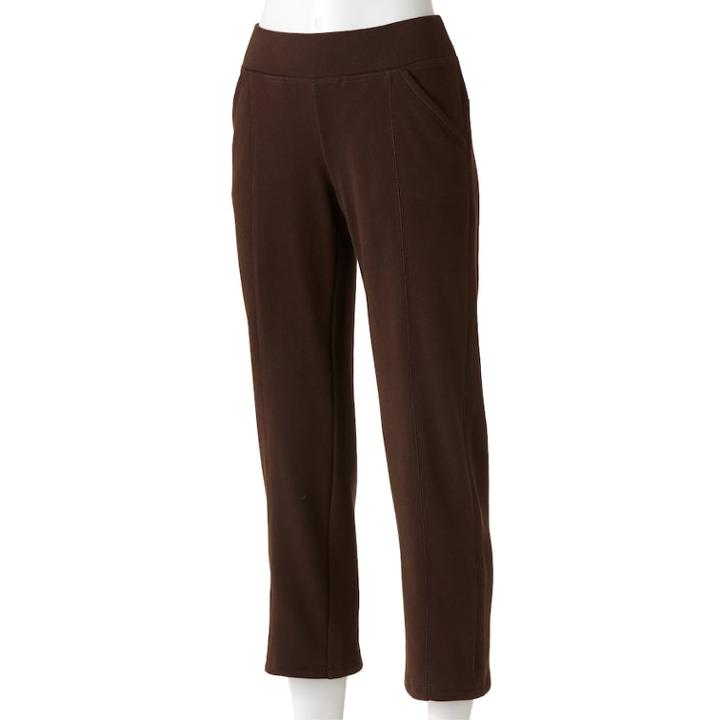 Petite Sonoma Goods For Life&trade; Straight-leg Lounge Pants, Women's, Size: Pm Short, Brown