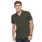 Men's Rock & Republic Military Polo, Size: Medium, Med Green