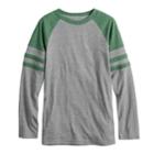 Boys 8-20 Urban Pipeline Varsity Stripe Raglan Tee, Size: Large, White