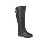 Journee Collection Spokane Women's Knee-high Boots, Girl's, Size: 7 Wc, Black