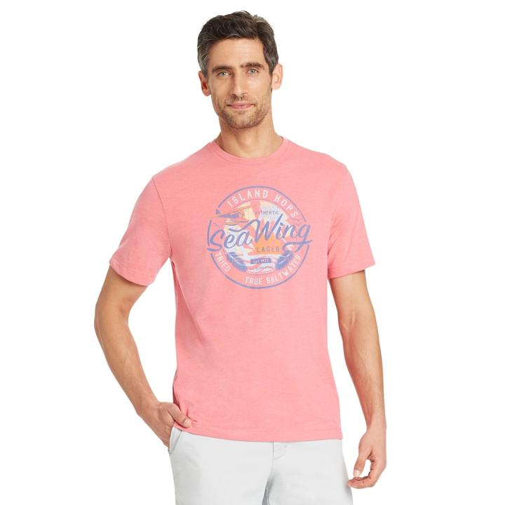 Men's Izod Nautical Graphic Tee, Size: Xl, Pink