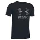 Boys 8-20 Under Armour Two-tone Logo Tee, Size: Small, Black