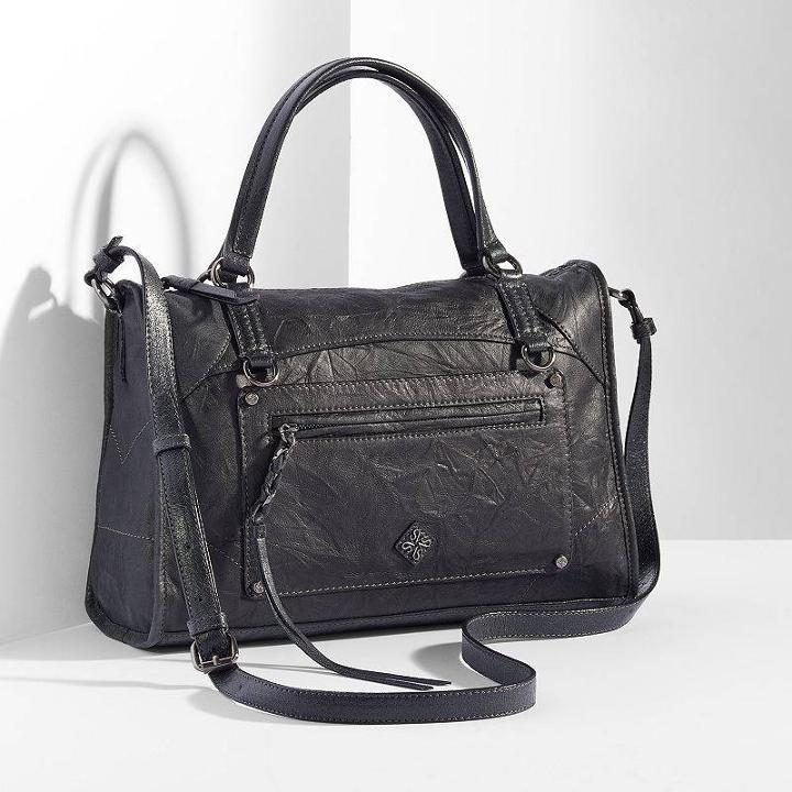 Simply Vera Vera Wang Capri Leather Satchel, Women's, Green