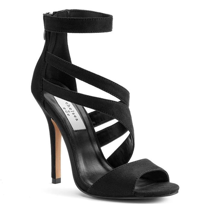 Chelsea & Zoe Cachete Women's High Heel Sandals, Girl's, Size: 8, Black