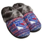 Women's Forever Collectibles New York Rangers Peak Slide Slippers, Size: Xl, Blue