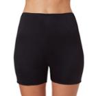 Plus Size Cuddl Duds Softech Picot-trim Boyshorts, Women's, Size: 1xl, Black