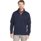 Men's Izod Advantage Regular-fit Performance Shaker Fleece Jacket, Size: Medium, Dark Blue