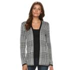 Women's Croft & Barrow&reg; Essential Print Cardigan, Size: Small, Natural
