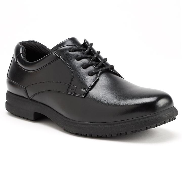 Nunn Bush Sherman Men's Oxford Slip-resistant Shoes, Size: Medium (13), Black