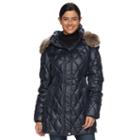 Women's Apt. 9&reg; Hooded Quilted Puffer Jacket, Size: Large, Beige Over