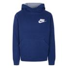 Boys 4-7 Nike Club Fleece Pullover Hoodie, Size: 5, Dark Blue
