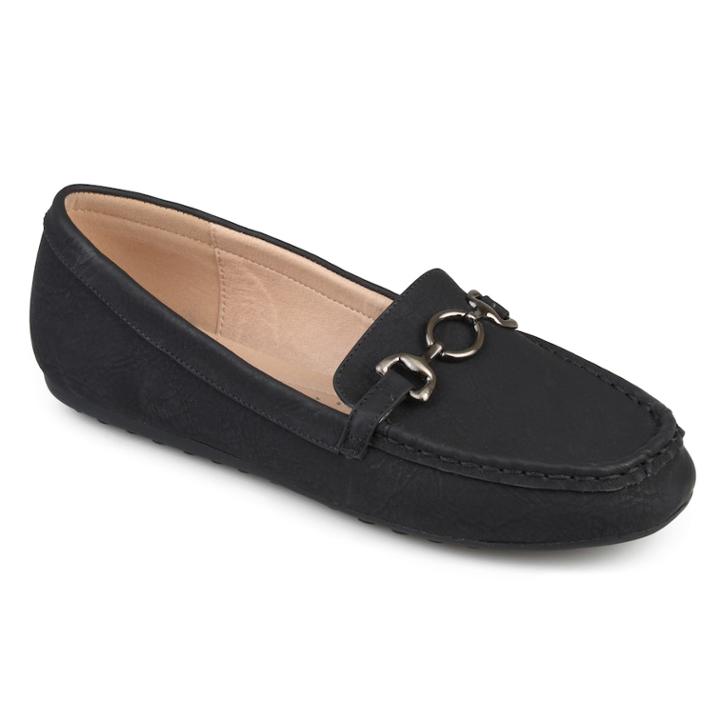 Journee Collection Embry Women's Loafers, Size: Medium (6), Black