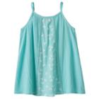 Girls 4-10 Jumping Beans&reg; Lace Panel Tank Top, Girl's, Size: 8, Brt Blue