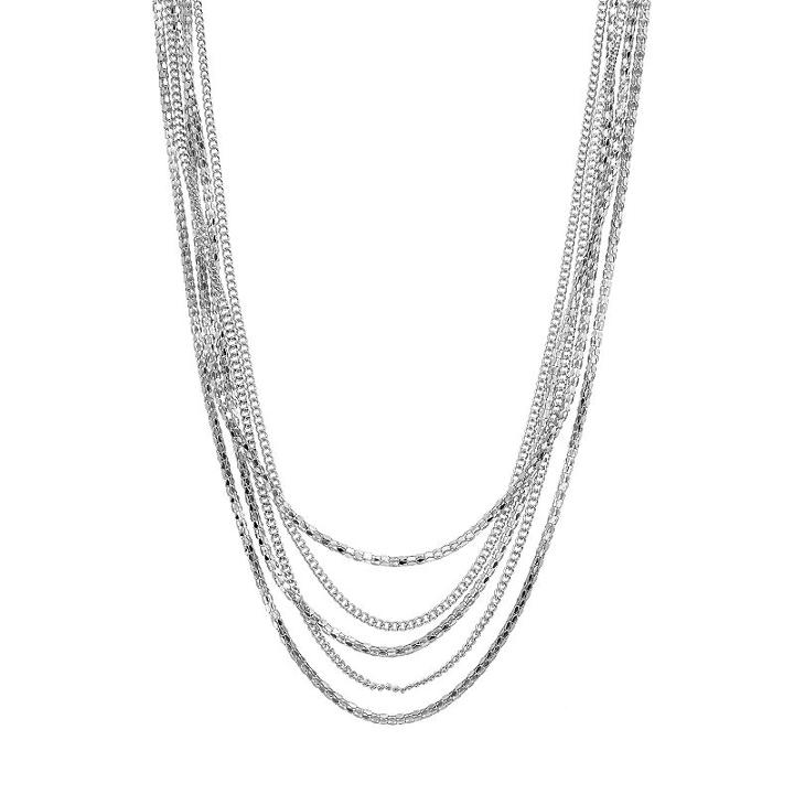 Jennifer Lopez Long Multistrand Chain Necklace, Women's, Multicolor