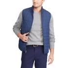 Big & Tall Chaps Packable Quilted Vest, Men's, Size: L Tall, Blue (navy)
