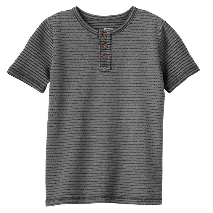 Boys 4-7 Sonoma Goods For Life&trade; Henley, Boy's, Size: 7x, Med Grey