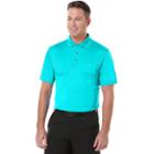 Big & Tall Grand Slam Airflow Solid Pocketed Performance Golf Polo, Men's, Size: L Tall, Blue