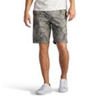 Men's Lee Walker Flat-front Shorts, Size: 40, Grey