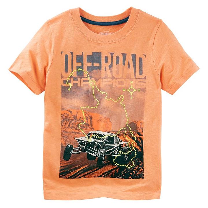 Boys 4-8 Oshkosh B'gosh&reg; Off-road Champions Tee, Boy's, Size: 10, Orange