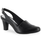 Easy Street Tribella Women's Slingback Dress Heels, Size: Medium (7.5), Black