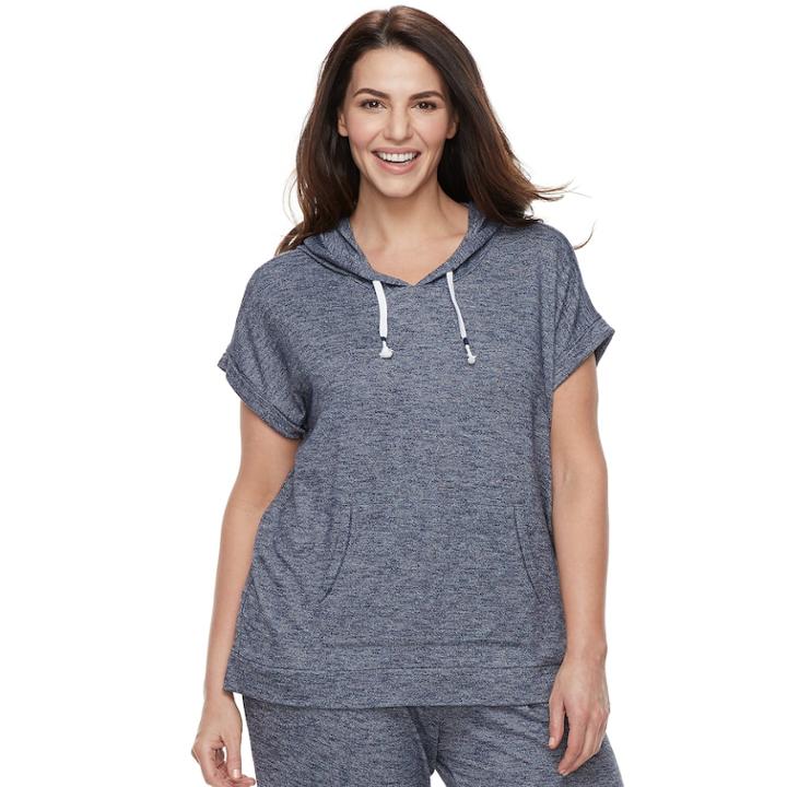 Plus Size Sonoma Goods For Life&trade; Dolman Hoodie, Women's, Size: 2xl, Med Blue