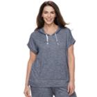 Plus Size Sonoma Goods For Life&trade; Dolman Hoodie, Women's, Size: 2xl, Med Blue