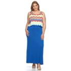 Plus Size Design 365 Printed Popover Maxi Dress, Women's, Size: 1xl, Green Oth