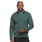Men's Croft & Barrow&reg; Classic-fit Outdoor Fleece Sweater, Size: Medium, Dark Green