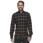 Men's Croft & Barrow&reg; True Comfort Plaid Classic-fit Flannel Button-down Shirt, Size: Medium, Oxford