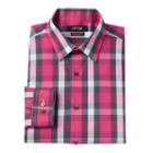 Men's Apt. 9&reg; Modern-fit Patterned Stretch Dress Shirt, Size: 18.5-34/35, Pink