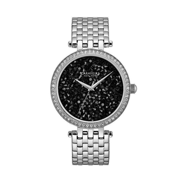 Caravelle New York By Bulova Women's Crystal Stainless Steel Watch - 43l199, Grey