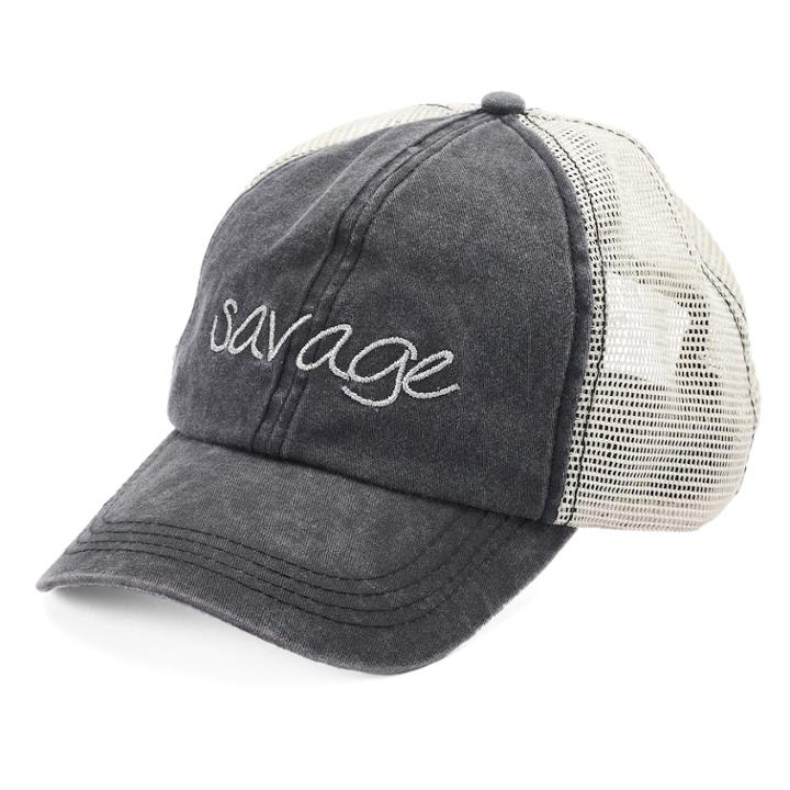 Women's So&reg; Savage Mesh Back Cap, Black