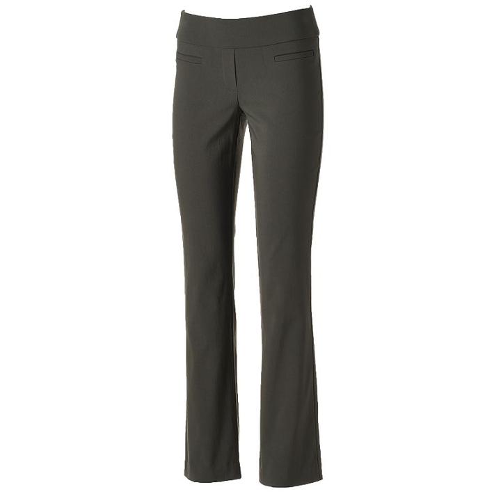 Women's Apt. 9&reg; Modern Fit Bootcut Dress Pants, Size: 0 T/l, Green