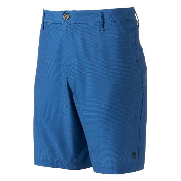 Men's Free Country Hydroflx Striped Hybrid Shorts, Size: Xxl, Dark Blue