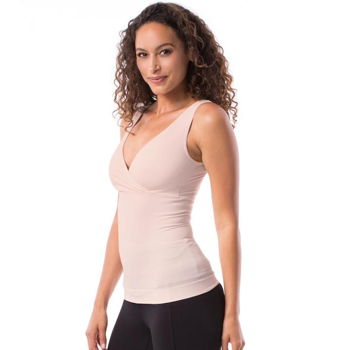 Maternity Pip & Vine By Rosie Pope Seamless Nursing Compression Cami, Women's, Size: Large, Lt Beige