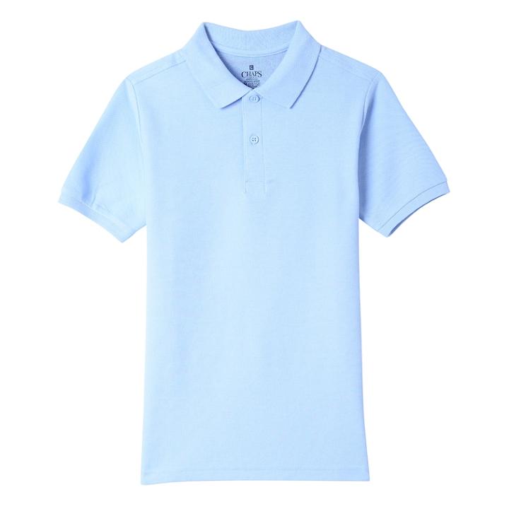 Boys 4-20 Chaps Stitch Polo, Size: 7, Blue
