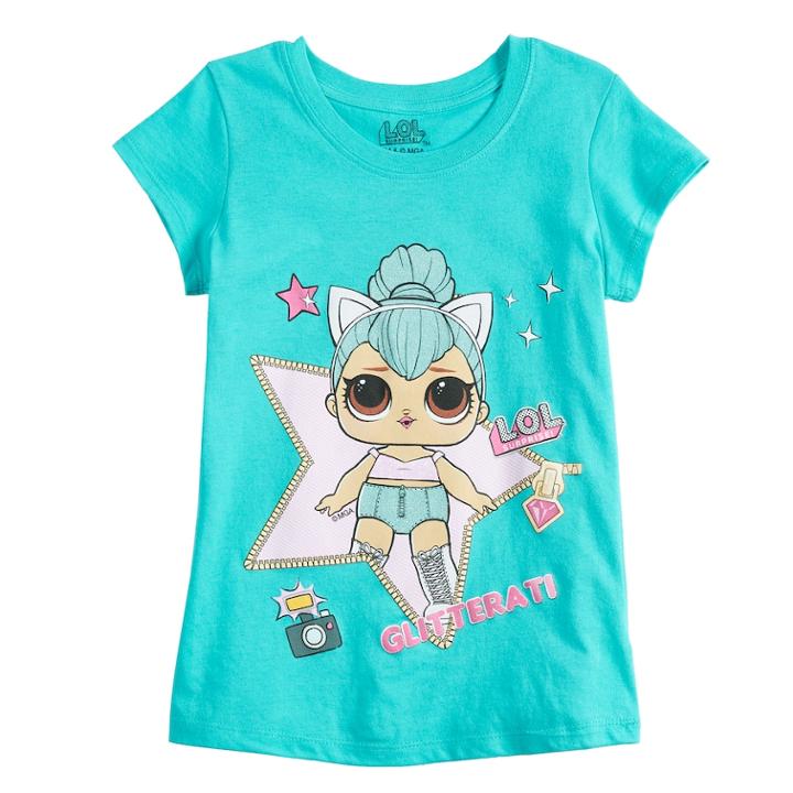 Girls 4-6x Lol Surprise! Kitty Queen Tee, Size: 4, Blue