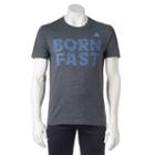 Men's Adidas Born Fast Graphic Performance Tee, Size: Medium, Dark Grey