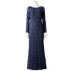 Women's Helene Blake Sequin Lace Evening Dress, Size: 10, Blue (navy)
