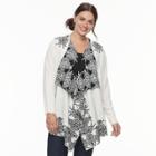 Plus Size Napa Valley Open-front Cardigan, Women's, Size: 2xl, Natural